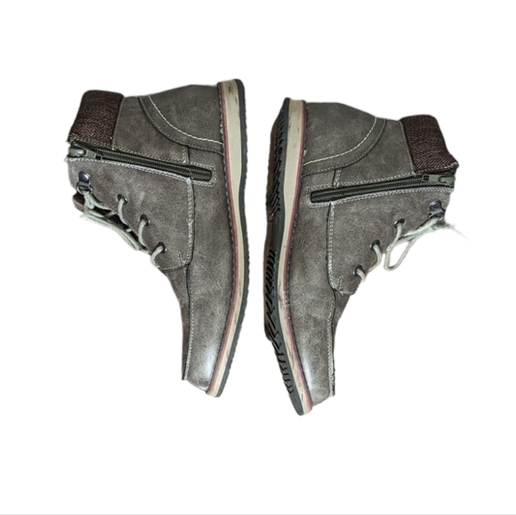 Steve Madden Houston Side Zip Lace Up Boots - Picture 4 of 7